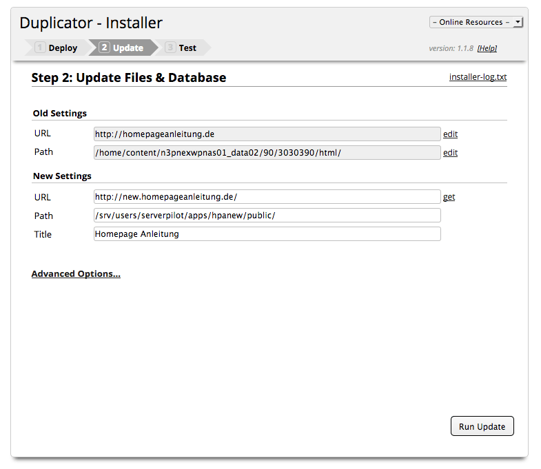 Mit Wordpress Auf Anderen Server Umziehen - Anleitung