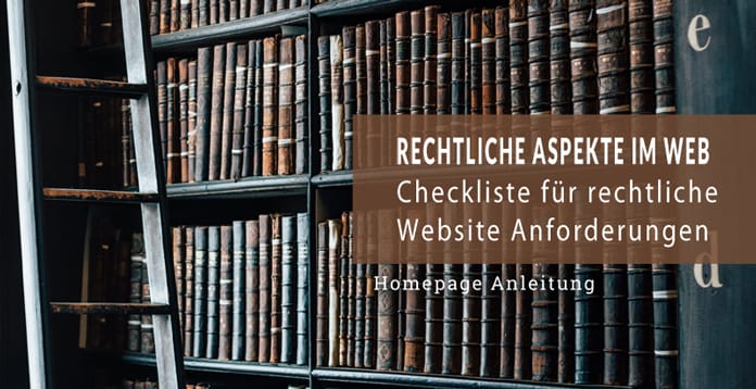 Rechtliche Anforderungen einer Website