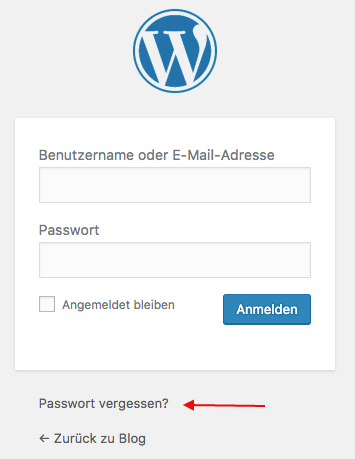 Der WordPress Login Bereich