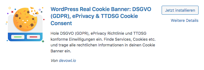 Real Cookie Banner - DSGVO-Plugin
